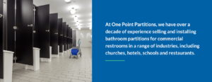 Commercial Restroom Design Guide - One Point Partitions