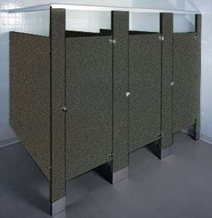 Rustic Slate Laminate Bathroom Stalls