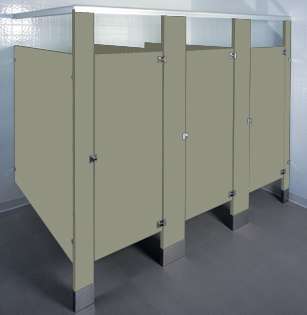 Possum Colored Bathroom Stalls