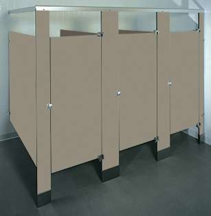 Taupe Phenolic Bathroom Stalls
