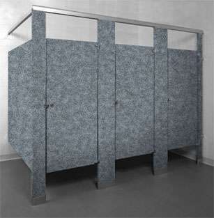 Pepper Dust Powder Coated Bathroom Stalls