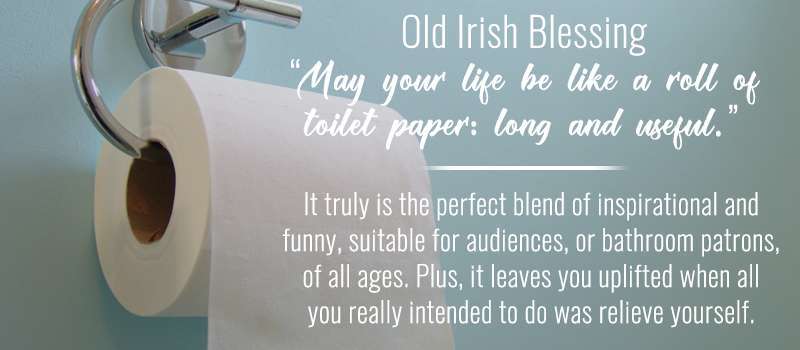 Funny Bathroom Print, Bathroom Quote, Life is Like Toilet Paper