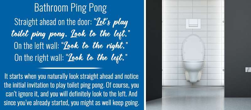 Bathroom Stall Quotes: Ping Pong