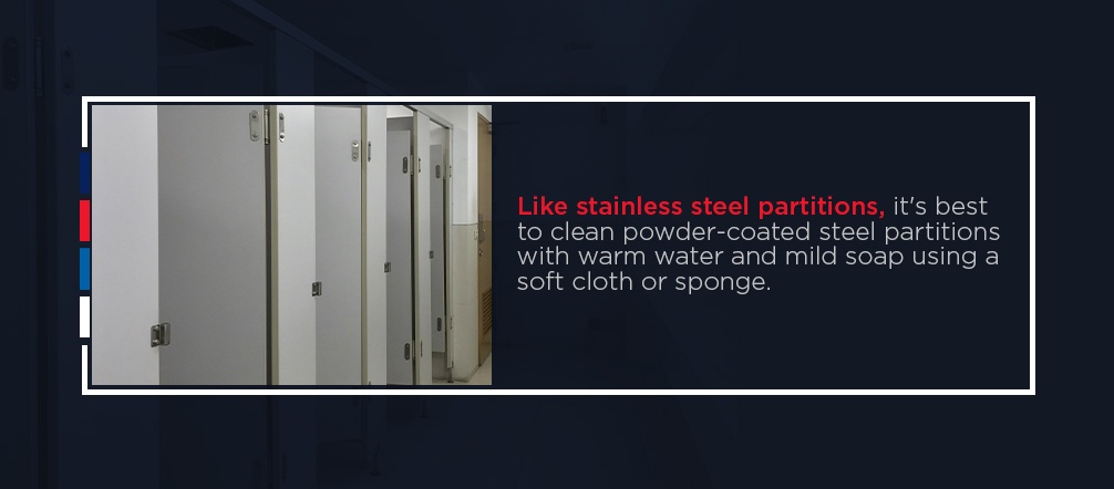 How to Clean Powder-Coated Steel Bathroom Partitions