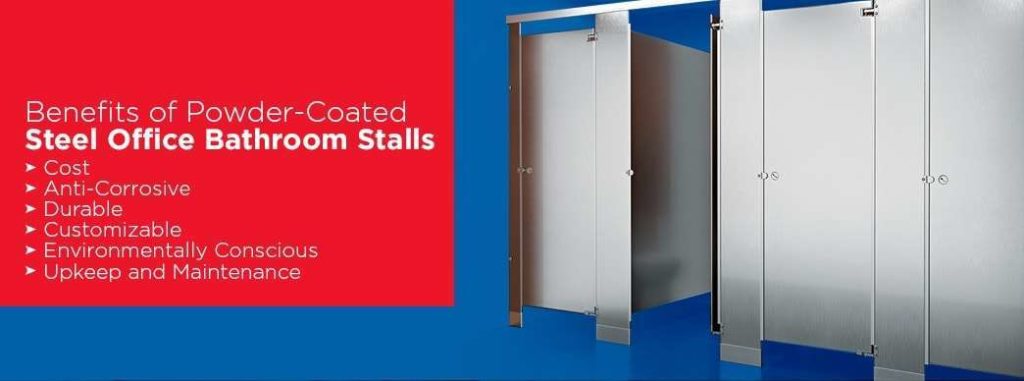 Benefits of powder-coated steel office bathroom stalls