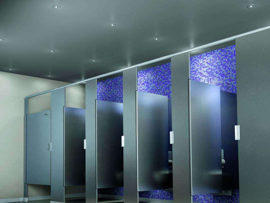 Commercial washroom outlet lights