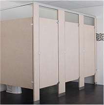 laminate toilet partitions set of 3 stalls