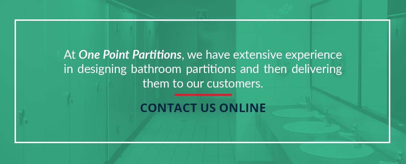 one point partitions has extensive experience designing bathroom partitions