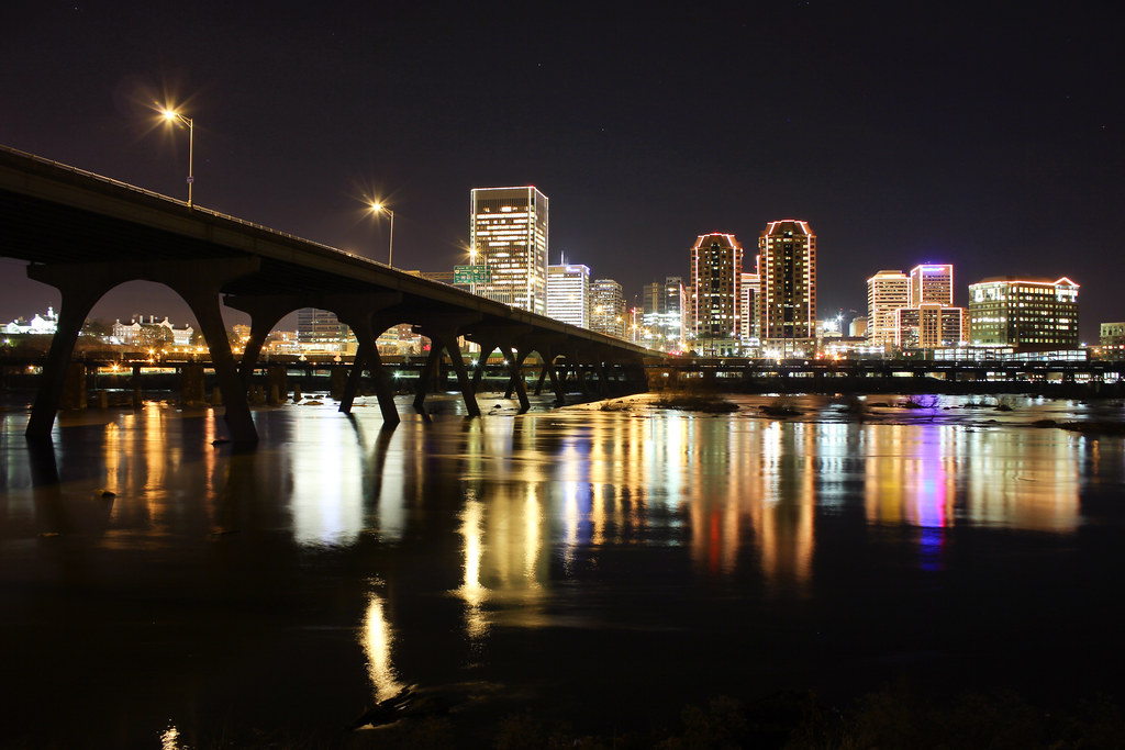 Richmond Virginia Skyline at Night