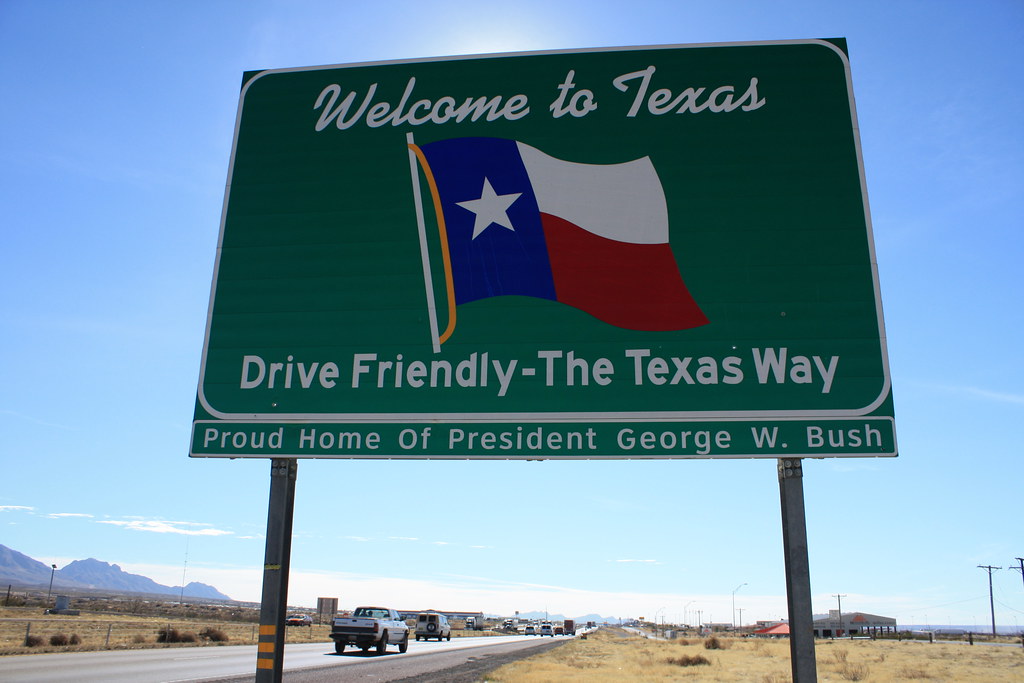 Welcome to Texas sign