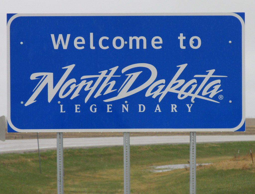 Welcome to North Dakota Legendary State Sign