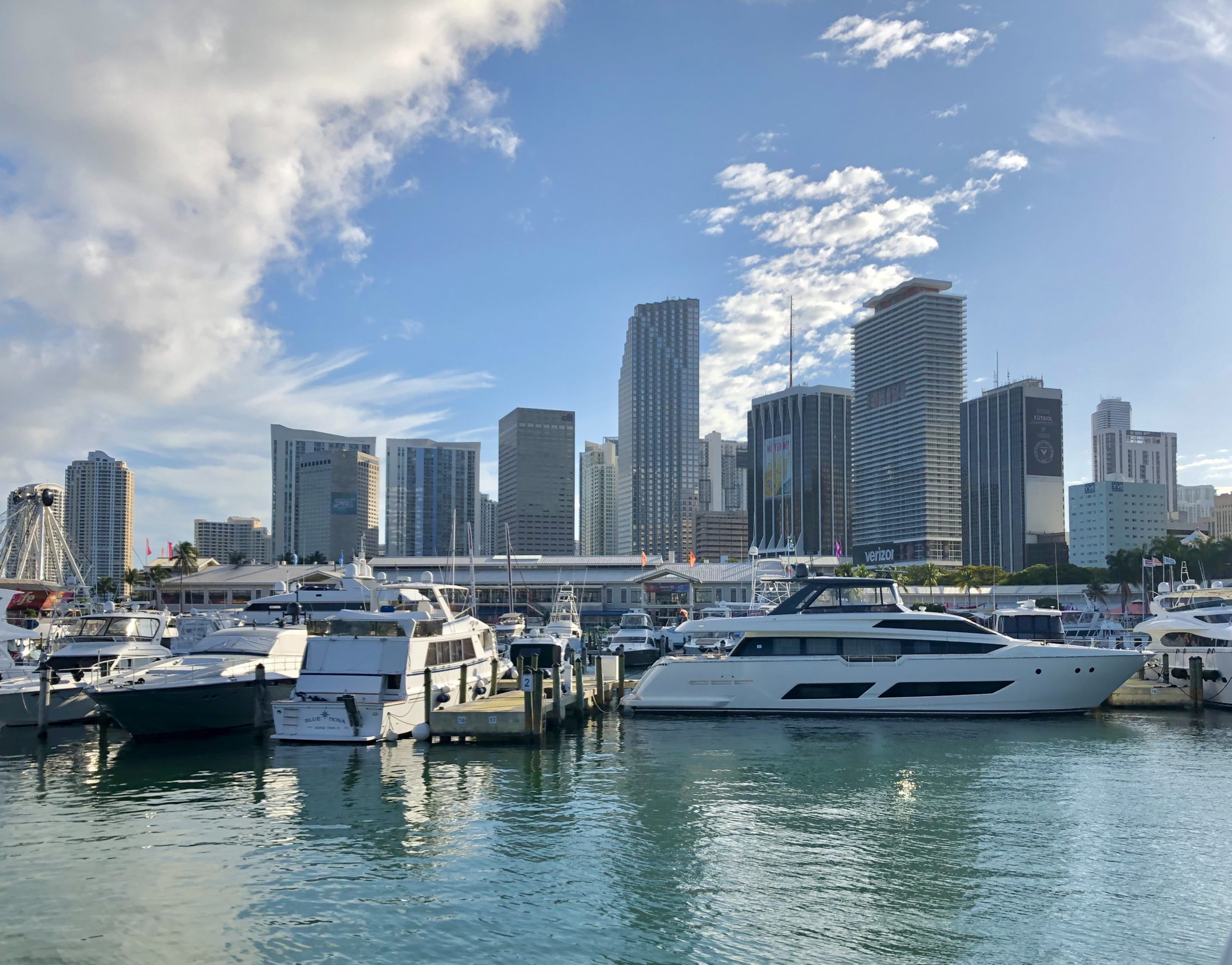 Miami Florida City skyline bay gulf view