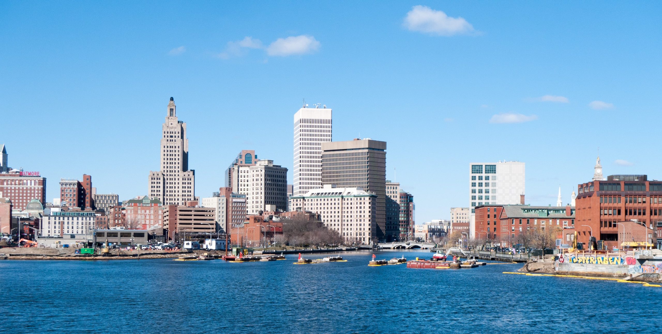 Providence Rhode Island city skyline