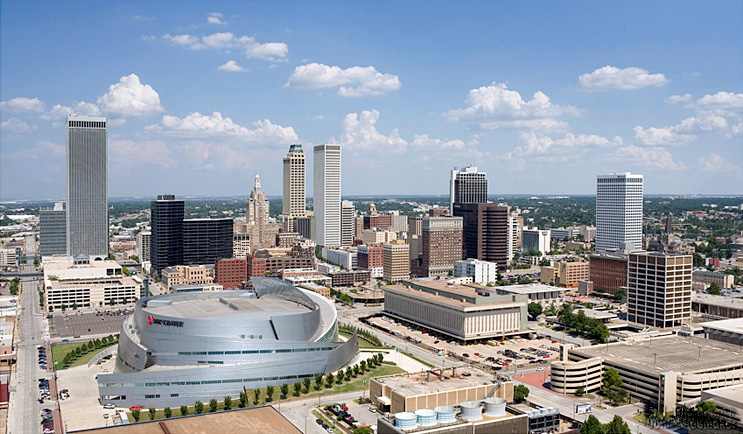 Tulsa Oklahoma city skyline
