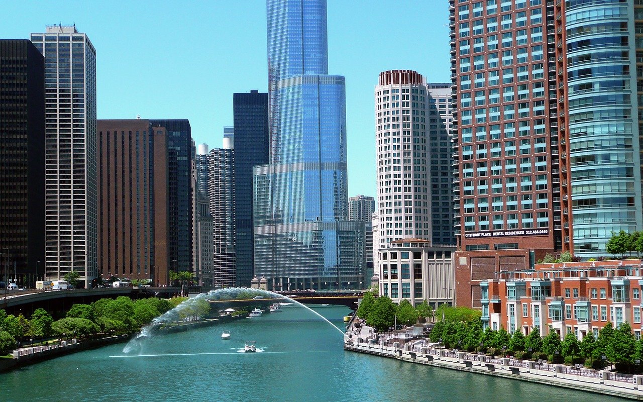 Chicago center city riverview