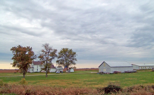 Indiana farm country plains landscape photo