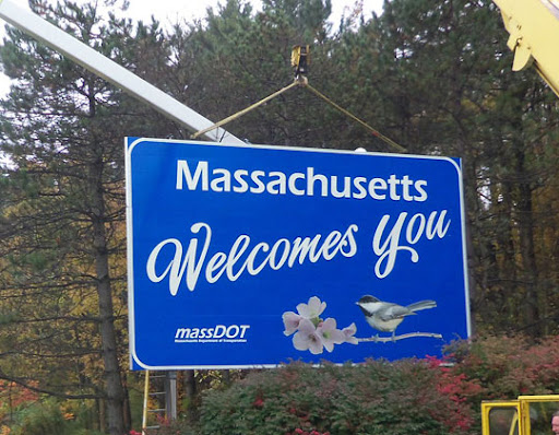 Massachusetts welcomes you sign 