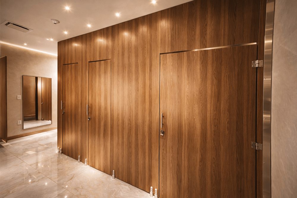 compact laminate restroom partitions